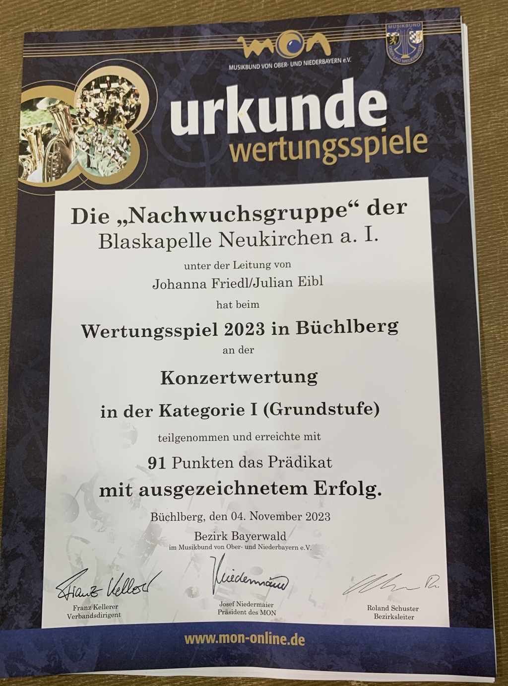 23u16 urkunde